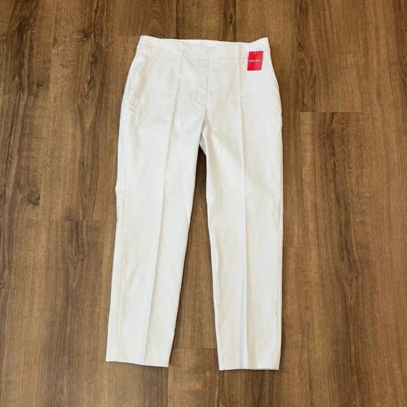 NEW Spanx Slim Straight Ankle Stretch Smoothing Pants Ultimate Opacity in White - Picture 8 of 16